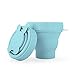 Collapsible Silicone Cup Foldable Sterilizing Cup for Menstrual Cups and Storing Your Diva Cup - Foldable for Travel from LUCKY CLOVER (L-green1)