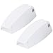 FAVOMOTO 2 Pieces Luggage Door Latch Cargo Door Clip Caravan Door Clips Rv Motorhome Door Bracket Latch Chain White RV