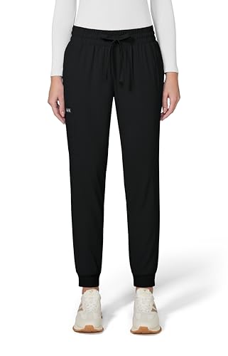 Pantalon jogger KOI Basics 741 Gemma noir taille L résistant aux lavages fréquents