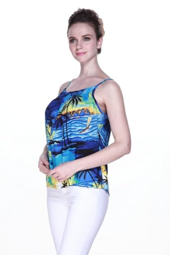 Image of Hawaii Hangover Family Matching Hawaiian Clothes, Sunset Blue | Family matching Hawaiian outfits, Sunset Blue, lightweight rayon, machine washable, tropical print, luaus, cruises