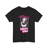 AJ Lee Lucky for You Therapy Works Tshirt Pro Wrestling AJ Lee T-Shirt Tee Shirt for Man Woman Black