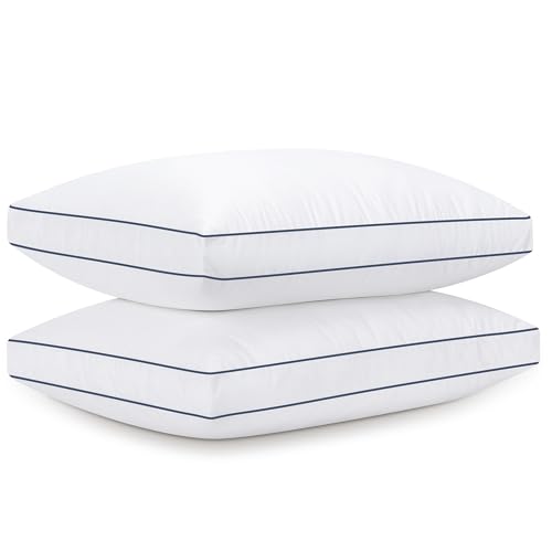 Set 2 Almohadas de Pluma Reina Suave y Acolchada