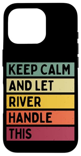 Keep Calm And Let River Handle ���̖ʔ������g���Ȉ��p �X�}�z�P�[�X iPhone 16 Pro �p