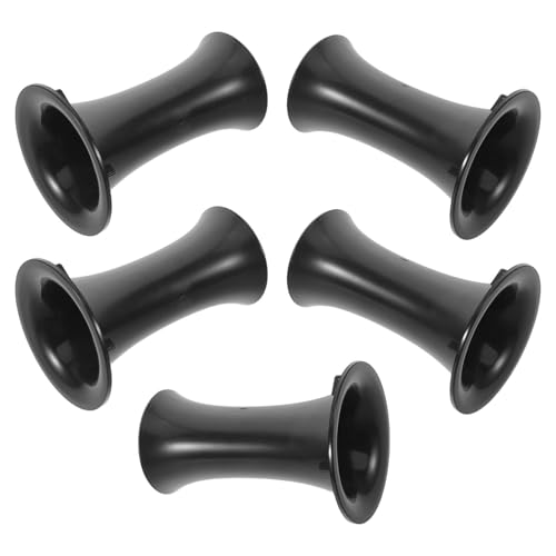 Tubo de puerto para altavoz Housoutil de plástico negro para cajas de sonido, 5 piezas