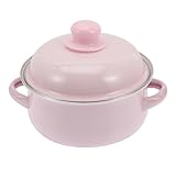 Poignées ergonomiques : la conception à double poignée assure une manipulation sûre et facile, évitant les déversements accidentels et les brûlures. casserole de cuisine émaillée avec couvercle