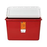 Sharps Containers, Red, Hinged Top Lid, 8 gal.,1,Each,MDS705208HNH