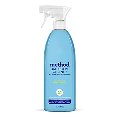 Method Bathroom Cleaner, Removes Mold + Mildew Stains, Eucalyptus Mint, 28 Fl Oz Cover