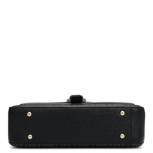 Image of Da Milano Women's Leather Shoulder Bag - Black