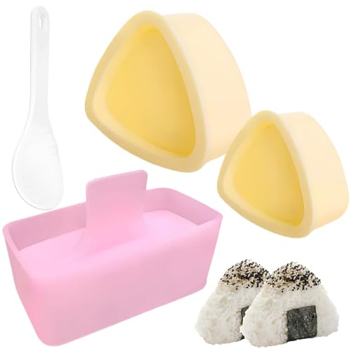 Onigiri Mould Set - 4 PCS Rice Ball Maker for Sushi & Onigiri | DIY Sushi Making Set | Easy to Use & Clean | Kitchen Accessories