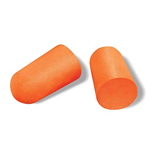 Amazon Basics Soft Foam High Visibility Bullet  Earplugs, NRR 32dB, 10-Pair