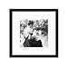 Golden State Art, Smartphone Instagram Frame Collection, 12x12-inch Square Photo Wood Frames with Photo Mat & Real Glass for 8x8-inch Pictures, Black