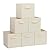 STORAGEIDEAS Storage Cubes, 11 Inch Cube Storage Bins, Set of 4, Fabric Foldable Storage Bins With Handles, Closet Storage Organizer Bins, Cubby Clothing Storage Baskets for Shelves, Beige