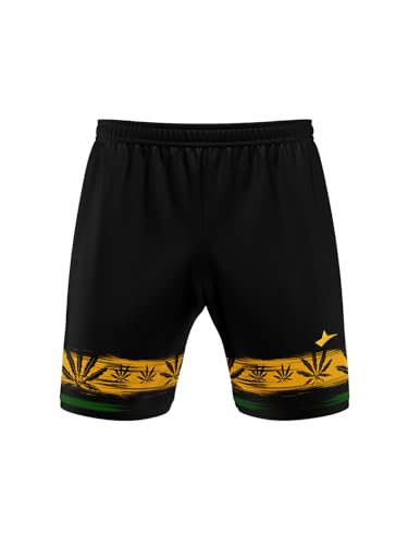 Short Homme Sans Poches Rasta idéal pour les festivals et la plage