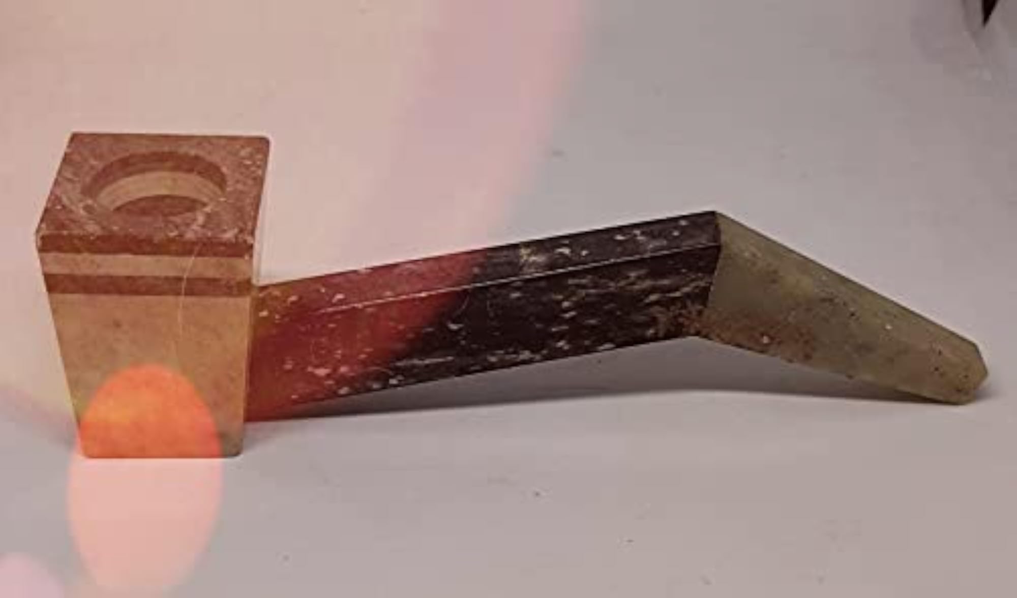 Handcrafted Marble Stone Soapstone Pipe for Smoking
