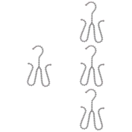 Cabilock 4pcs Double Hooks Shoes Drying Rack Hanger Closet Organizer for Air Drying Leather Shoes and Slippers Space Saving Design and Display