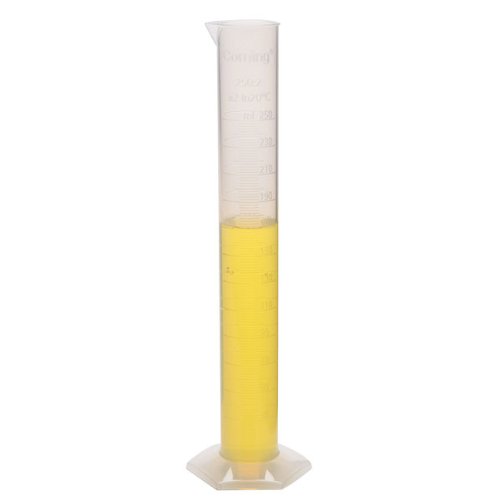 Image of Corning 3022P-2L Polypropylene Graduated Cylinder with Funnel Top, Single Metric Scale, Calibrated 'To Contain', 2000ml Capacity (Case of 3)