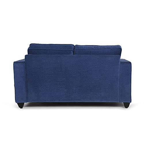 Image of Wakefit Sofa Set | 3 Year Warranty | Sofa 4 Seater, 4 Seater Sofa for Living Room, Wooden Sofa Set, Sofa Set 2+1+1 Seater - Napper(Malphino : Cobalt Blue)
