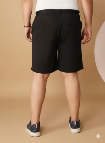 Image of OOMPH! Men's Short for Summer | Stretchable Fabric | Breathable & Lightweight | Casual Lounge Short with Elastic Waistband & Drawstring