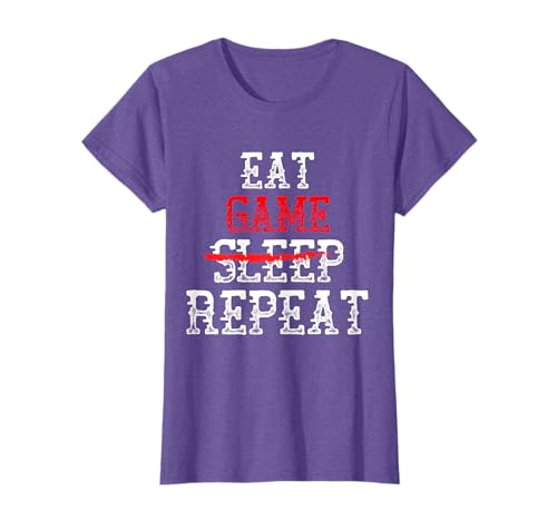 Eat Game NO SLEEP Repeat Extended Gaming Session Meme Gamer T-Shirt