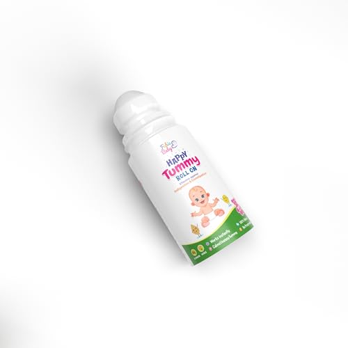 FABIE BABY Happy Tummy Roll On - 40ml Pack, Hing & Pudina for Baby Colic Relief