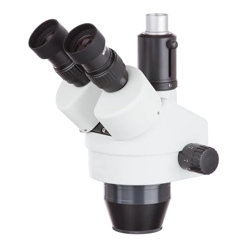 AmScope - AmScope Tête de Microscope stéréo avec Zoom trinoculaire 7X-45X