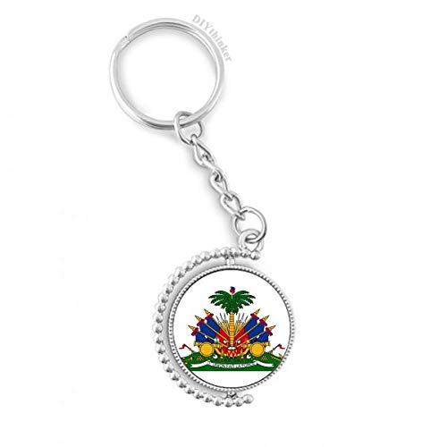 Haïti clé rotatif emblème multicolore pour organiser vos clés de maison au quotidien