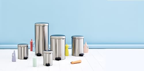 Caneca de basura Brabantia 5 litros con pedal acero mate miniatura 6