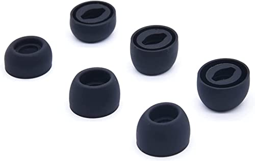 Adhiper Compatible avec Les écouteurs Samsung Galaxy Buds Pro/Samsung SML en Silicone 3 Tailles - Convient dans l'étui de Charge, Oreille antidérapants réduisant Le Bruit avec Filtre (S/M/L, Noir) Cover