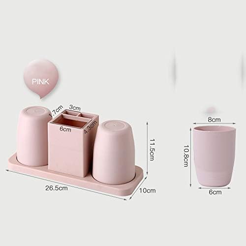Washing Cup Toothbrush Holder Set Creative Family Couple Home Toothbrush Holder Mouthwash Cup Holder with Two Cups
