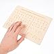 VILLCASE Alphabettafel Brailleschrift, Brailleschrift aus Holz, pädagogische Hilfe für Blinde, zum Lernen von Brailleschrift für alle Altersgruppen, 22,1 x 16 x 0,7 cm