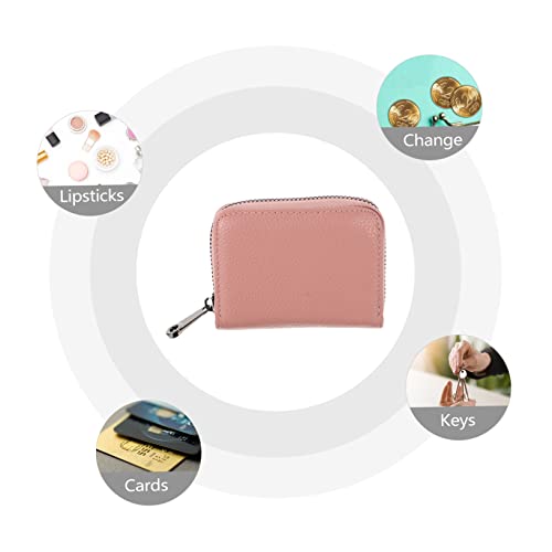 1pc Gorgeous Pu Cards Pack Cards Holder Wallet Zipper Theft Purse for Id Cash3