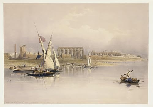Tableau Égypte ruines de Louxor pour créer une ambiance évasion dans le salon