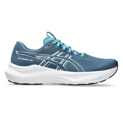 ASICS Tênis de corrida masculino GT-2000 14, Mar de inverno/branco, 10 Wide