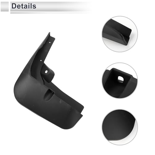 Image of X AUTOHAUX 1set Front and Rear Mud Flaps Splash Guards Mud Guards for Audi Q7 2016-2020 W /Mount Accessories