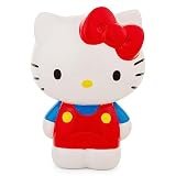 Sanrio Hello Kitty 6-Inch Ceramic Figural Coin Bank Storage | Money Organizer Holder, Savings Jar Red