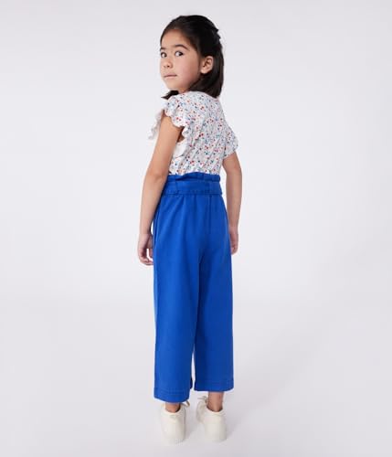 T-shirt a maniche corte in cotone a fiori bambina - 3