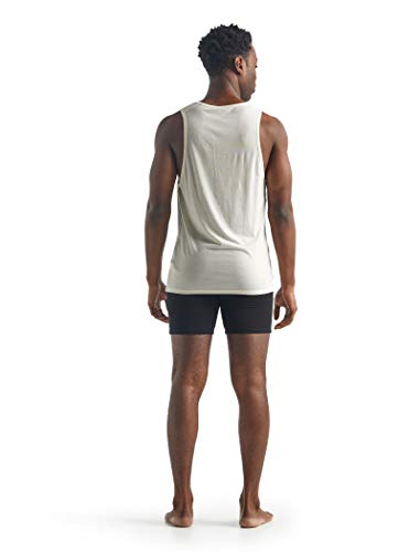 Icebreaker Merino Anatomica Tank Tops For Men, Merino Wool Base Layer - Soft, Stretchy Sleeveless Shirts For Men - Durable Tank Top Undershirt For Daily Wear, Outdoor Activities - Snow, Medium #TOP3
