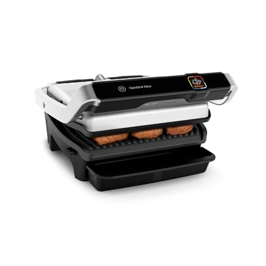 Tefal Optigrill Elite GC750D | Kontaktgrill | Elektrischer IndoorGrill | 12 automatische Grillprogramme | Intuitiver Sensor | Grillboost-Funktion | Spülmaschinengeeignetes Zubehör | App | 2000W