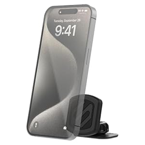 Scosche MAGDMB MagicMount Magnetic Phone Mount for Car, Dashboard Cell Phone Holder with 360° Adjustable Magnet Head, Universal Phone Stand for Car Compatible with iPhone, Samsung, and All Devices