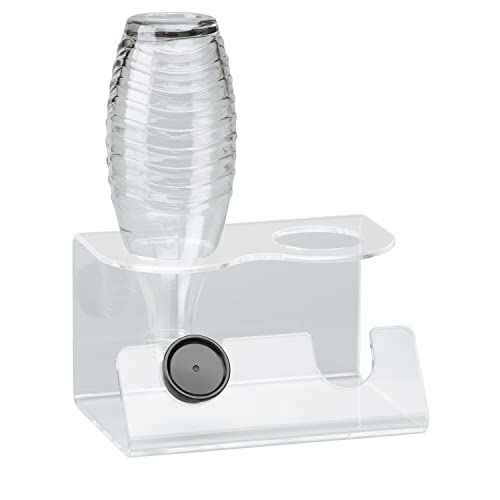 Semper Plastic: hochwertiger 5mm Acrylglas Abtropfhalter für 2 Soda - Stream Glasflaschen - Abtropfständer mit nässeabweisenden Spezialfilz - zertifizierte deutsche Herstellung Cover