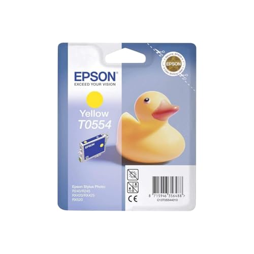 Epson T0554 encre jaune haute précision 8 ml pour Stylus Photo R245