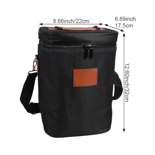 Bolsa enfriadora de vino para picnic y viajes con espacio acolchado para 4 botellas 4