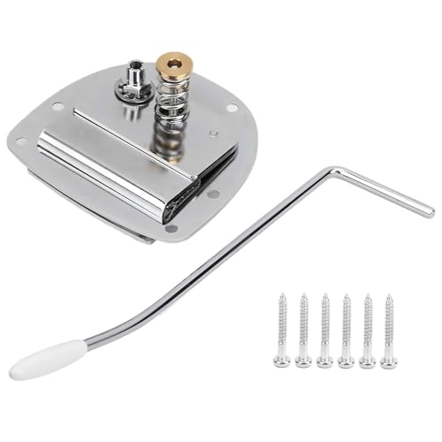 Puente de trémolo | Piezas de repuesto de cueva de aleación de zinc para guitarras eléctricas. El estabilizador de resorte proporciona un ajuste estable y una pulsera suave. También es compatible con