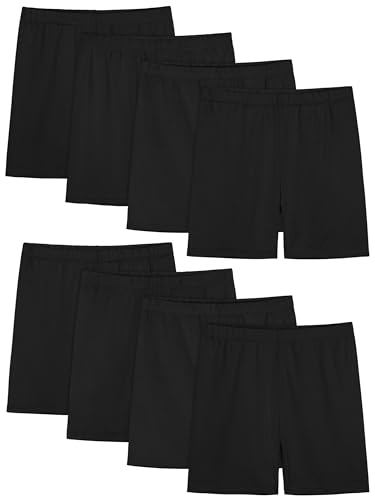 Image of 8 Pack Girls Shorts Bike Shorts Toddler Biker Cartwheel Multi-Color Dance Under Dress Girls Clothes