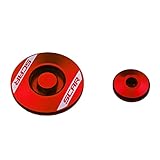 SCAR Schrauben Set Inspektionsöffnungen kompatibel mit HONDA CRF250R 250RX 250F 150L 18-22, Rot