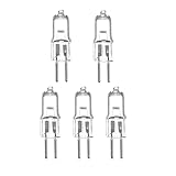 eufeifeiegds Lampadina JC Bi-Pin con base for lampadario, griglia, luce verso il basso, 5 pezzi, AC 12V 24V 36V 220V G5.3 35W 50W(12V 50W)
