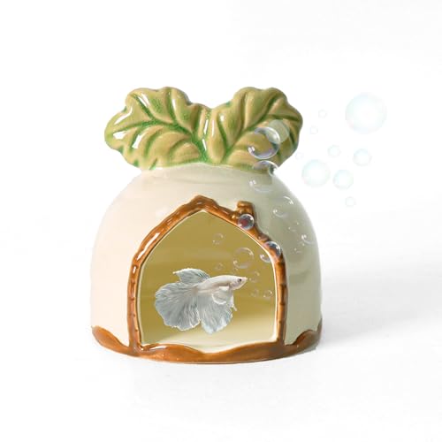 Image of Ceramic Aquarium Decor White Carrot Betta Fish Tank Accessories