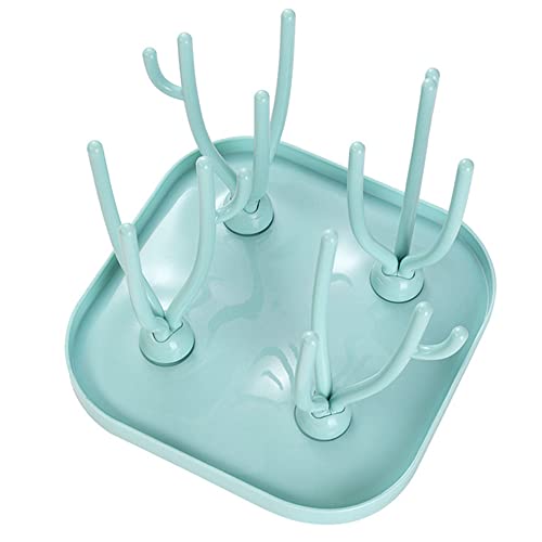 Image of Gavoyeat Baby Bottle Drying Rack Dryer Holder Stand for Nursing Bottles, Cups, Teats, Pump Parts - Space Saving Storage