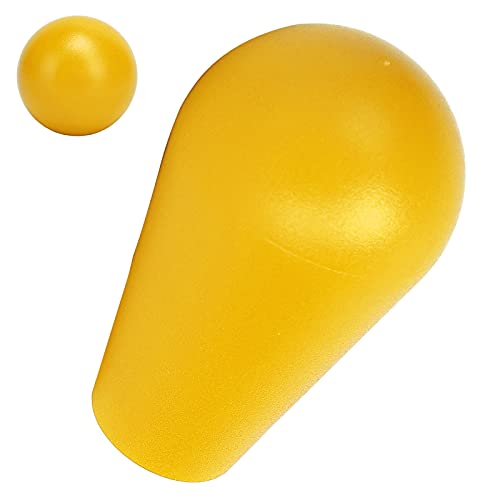 ciciglow Joystick's Oval Balltop, Oval Joystick Head Rocker Ball Top Handle M6 Type Game DIY Teile Ersatzgriff Gaming Zubehör(Gelb)