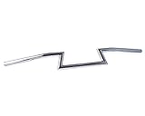Lenker Motorrad Chopper Fehling ZBar, hoch, 850 mm, 1 Zoll, mit Kerbe, chrom für Harley Davidson 1200 C Sportster Custom XL 2006-2008